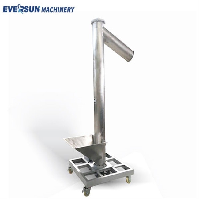 Efficiently 316L Vertical Screw Conveyor Transfers Material From Below To Above