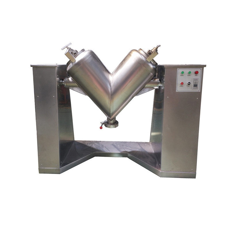 Stainless Steel Two Cylinder V Type Powder Mixer For Ceramic