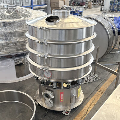 Vibratory Screening Machine with Multi Layer Screens Enabling Simultaneous Separation of Multiple Particle Size Grades