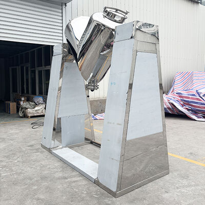 V Type Powder Mixer for Uniform Dry Powder Mixing in Food and Chemical Industries with Smooth Inner Wall and Easy Cleaning