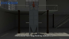 रासायनिक/खाद्य ग्रेड बंद-टन कंटेनर फ़ीड स्टेशन - स्वच्छ उत्पादन के लिए आवश्यक उपकरण